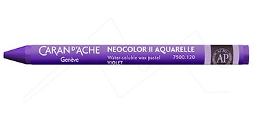 cuero vidrio Violeta de cobalto claro / de cera soluble en agua/para papel 7500.661 tela piedra cartón madera Caran d'Ache Neocolor II 661 1er Pack / Pastel 10 unidades 