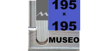 BASTIDOR MUSEO (ANCHO DE LISTÓN 60 X 22) 195 X 195