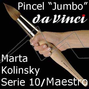 PINCEL DA VINCI MARTA TOBOLSKY KOLINSKY MAESTRO - JUMBO - SERIE 10 REDONDO