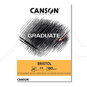 CANSON GRADUATE BLOC BRISTOL 180 G EXTRA BLANCO
