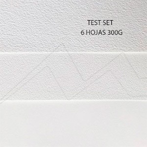 Papel de acuarela grueso hecho a mano con borde deckle - 10.58 oz/m² -  Papel mixto texturizado blanco de alta calidad con algodón reciclado, 15  hojas