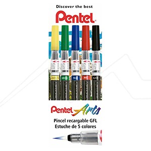 Pentel Color Brush Pincel recargable color negro 