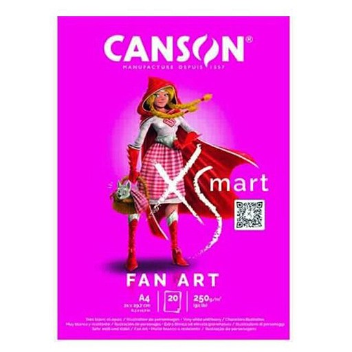 CANSON XSMART BLOC FAN ART 250 G