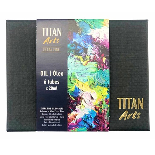 TITAN ARTS SET ÓLEO EXTRA FINE PRIMARY 6 X 20 ML