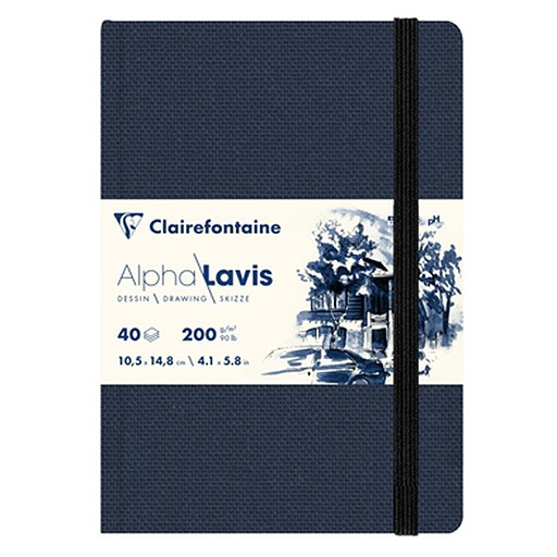 CLAIREFONTAINE CUADERNO ALPHA LAVIS PAPEL BLANCO NATURAL 200 G TAPA DURA