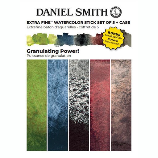 DANIEL SMITH SET WATERCOLOUR STICK GRANULATING POWER 5 STICKS