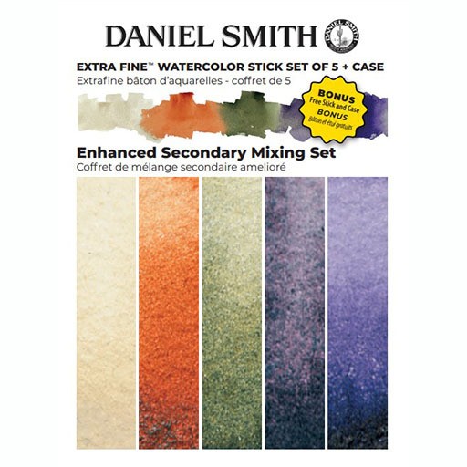 DANIEL SMITH SET WATERCOLOUR STICK ENHANCED SECONDARY 5 STICKS