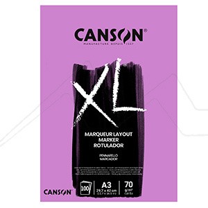 CANSON BLOC XL MARKER - BLOC PARA ROTULADOR 70 GRS. ENCOLADO 100 HOJAS