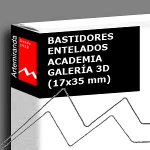 ARTEMIRANDA BASTIDOR ACADEMIA GALERÍA 3D (17X35 MM) ALGODÓN IMPRIMACIÓN ÓLEO/ACRÍLICO