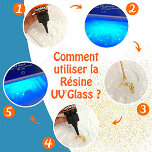 CLEOPATRE RESINA UV'GLASS - UV LED 25 G